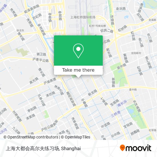 上海大都会高尔夫练习场 map
