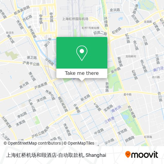 上海虹桥机场和颐酒店-自动取款机 map