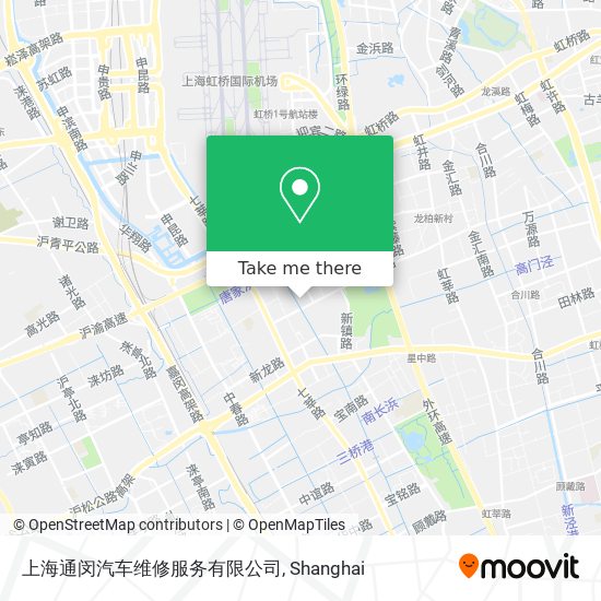 上海通闵汽车维修服务有限公司 map