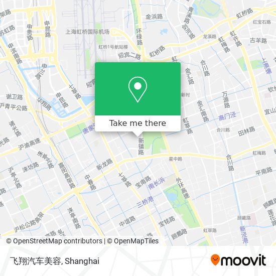 飞翔汽车美容 map