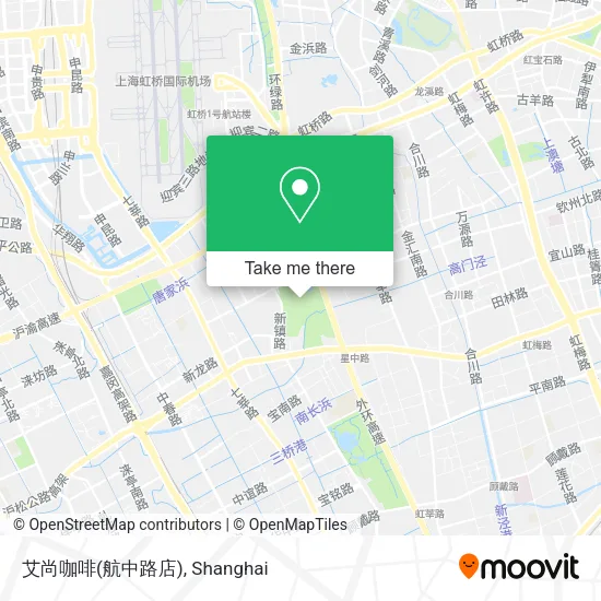 艾尚咖啡(航中路店) map