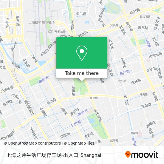 上海龙通生活广场停车场-出入口 map