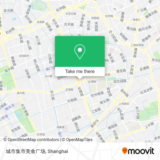 城市集市美食广场 map