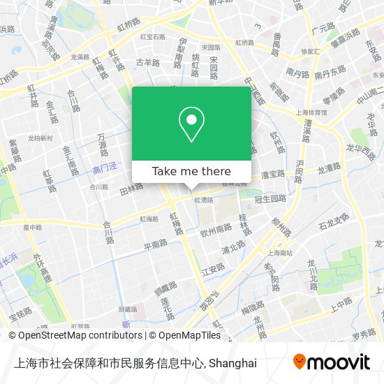 上海市社会保障和市民服务信息中心 map