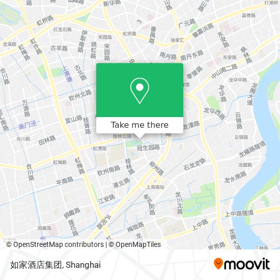 如家酒店集团 map