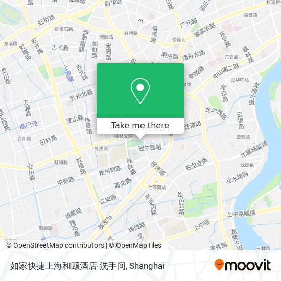 如家快捷上海和颐酒店-洗手间 map