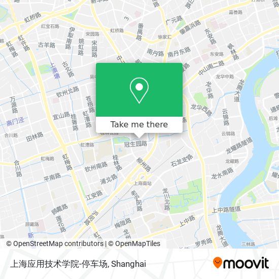 上海应用技术学院-停车场 map