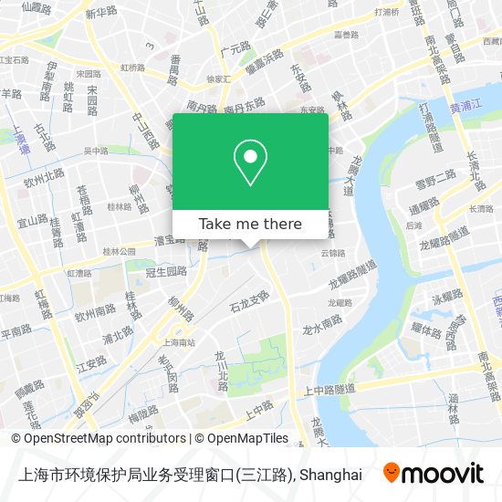 上海市环境保护局业务受理窗口(三江路) map