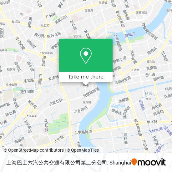 上海巴士六汽公共交通有限公司第二分公司 map