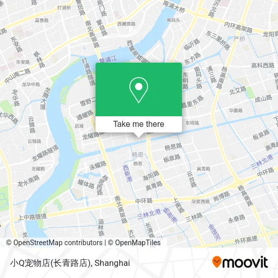 小Q宠物店(长青路店) map