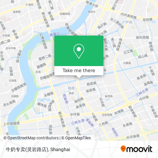 牛奶专卖(灵岩路店) map