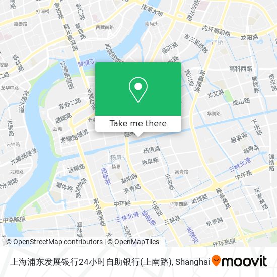 上海浦东发展银行24小时自助银行(上南路) map