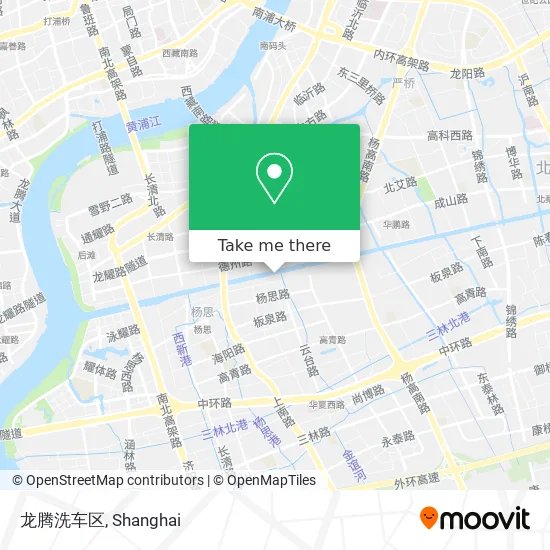 龙腾洗车区 map