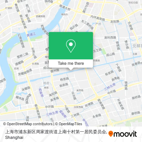 上海市浦东新区周家渡街道上南十村第一居民委员会 map