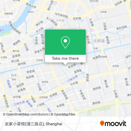 农家小菜馆(浦三路店) map