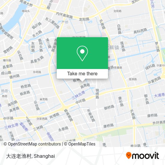 大连老渔村 map