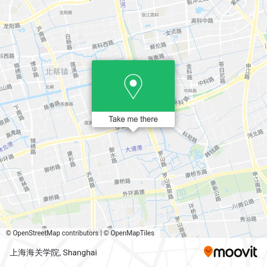 上海海关学院 map