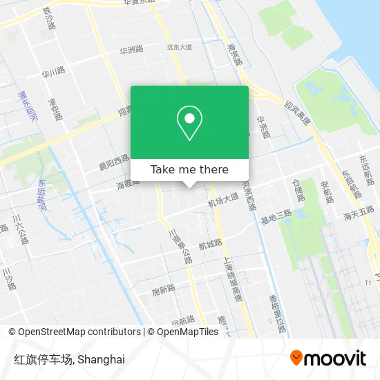 红旗停车场 map