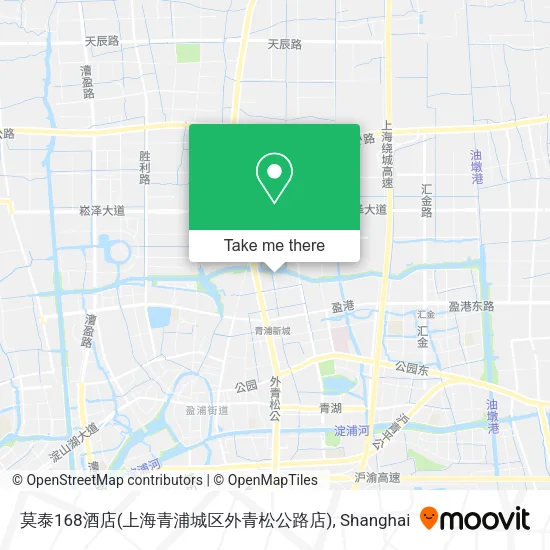 莫泰168酒店(上海青浦城区外青松公路店) map