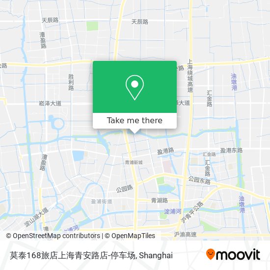 莫泰168旅店上海青安路店-停车场 map