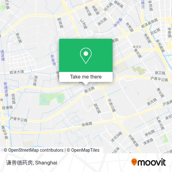 谦善德药房 map