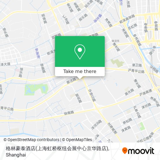 格林豪泰酒店(上海虹桥枢纽会展中心京华路店) map