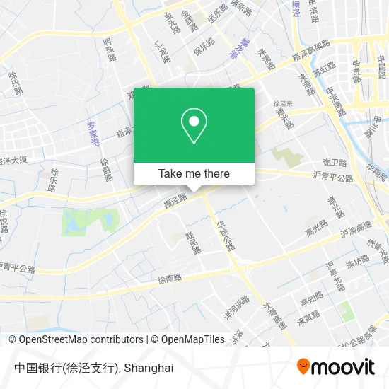 中国银行(徐泾支行) map