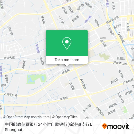 中国邮政储蓄银行24小时自助银行(徐泾镇支行) map
