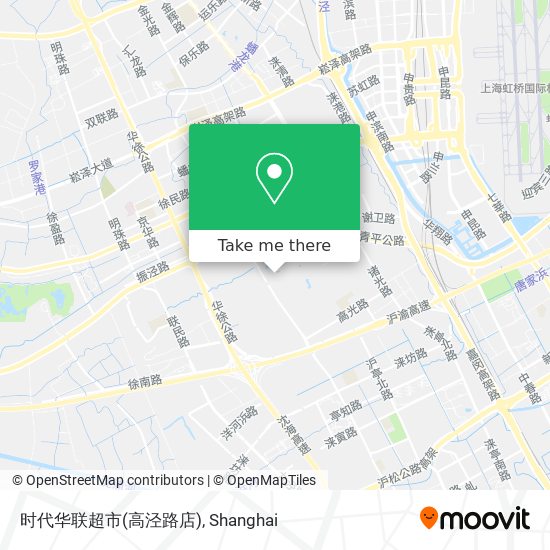 时代华联超市(高泾路店) map
