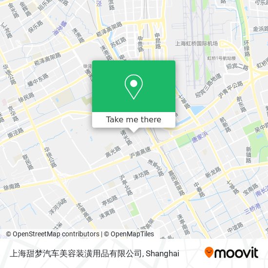 上海甜梦汽车美容装潢用品有限公司 map