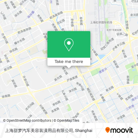 上海甜梦汽车美容装潢用品有限公司 map