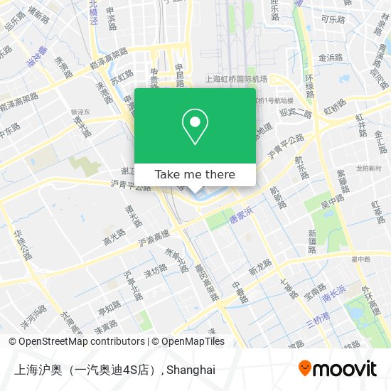 上海沪奥（一汽奥迪4S店） map