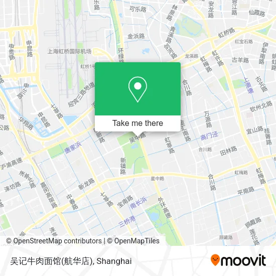 吴记牛肉面馆(航华店) map