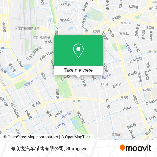 上海众悦汽车销售有限公司 map