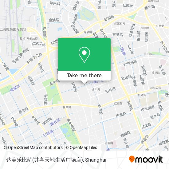 达美乐比萨(井亭天地生活广场店) map