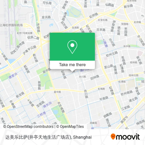 达美乐比萨(井亭天地生活广场店) map