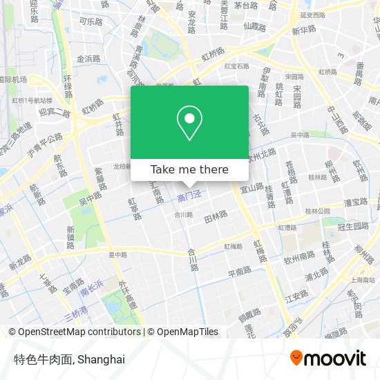 特色牛肉面 map