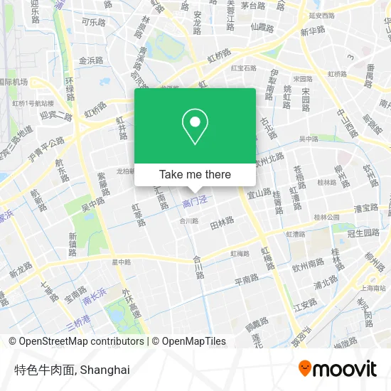 特色牛肉面 map