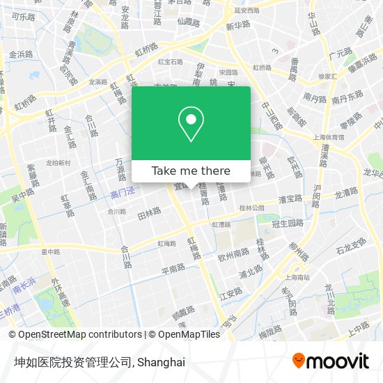 坤如医院投资管理公司 map