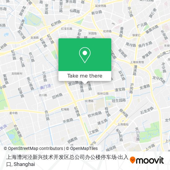 上海漕河泾新兴技术开发区总公司办公楼停车场-出入口 map