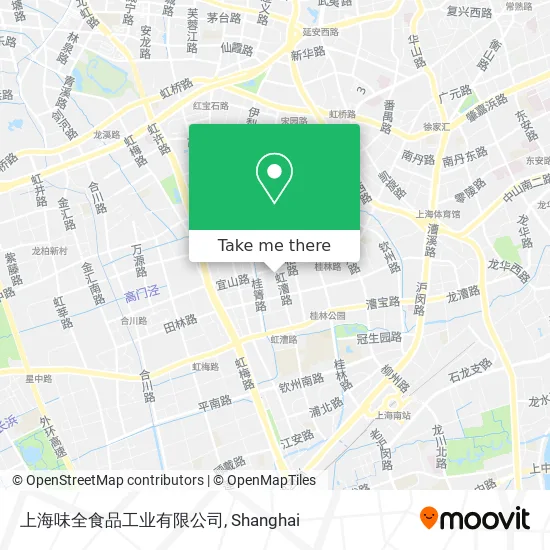 上海味全食品工业有限公司 map