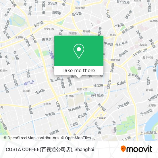 COSTA COFFEE(百视通公司店) map