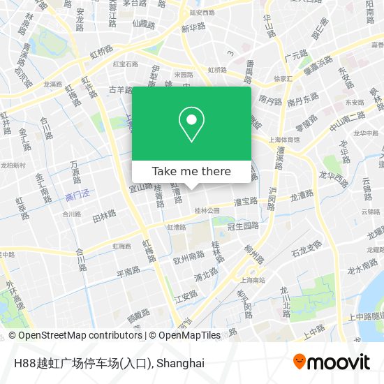H88越虹广场停车场(入口) map