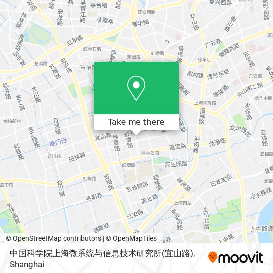 中国科学院上海微系统与信息技术研究所(宜山路) map