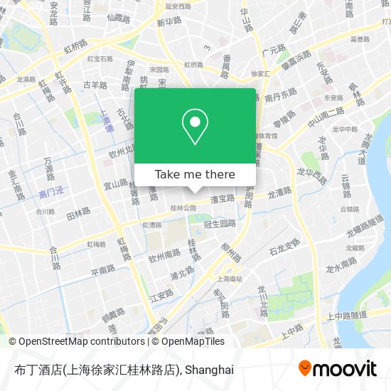 布丁酒店(上海徐家汇桂林路店) map