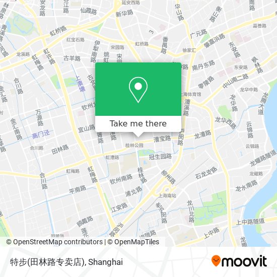 特步(田林路专卖店) map