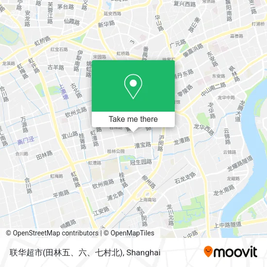 联华超市(田林五、六、七村北) map