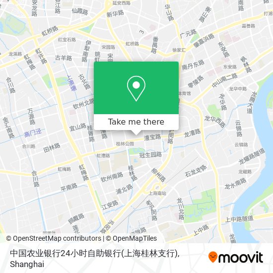 中国农业银行24小时自助银行(上海桂林支行) map