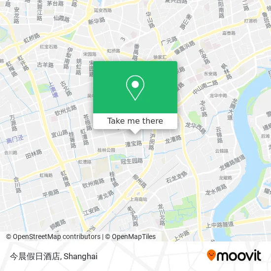 今晨假日酒店 map