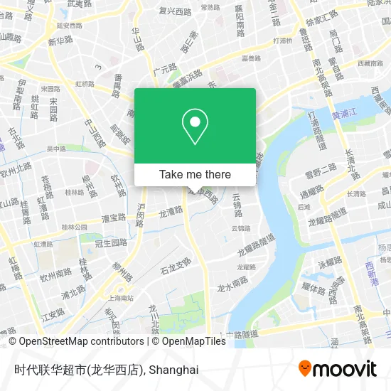 时代联华超市(龙华西店) map